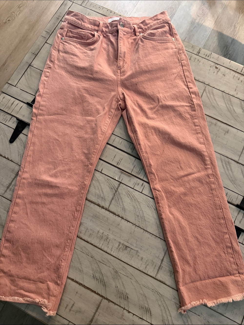 LOFT Cropped Ankle Jeans in Dusty Rose